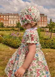 The Royal Floral Dress with Bloomers in Cream Made with Liberty Fabric (6mths-3yrs) Dresses from Pepa London