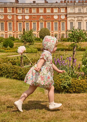 The Royal Floral Dress with Bloomers in Cream Made with Liberty Fabric (6mths-3yrs) Dresses from Pepa London