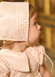 The Royal Silk Bonnet in Rose (S-M) Bonnets from Pepa London