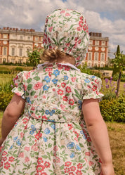 The Royal Floral Bonnet in Cream Made with Liberty Fabric (S-L) Bonnets from Pepa London