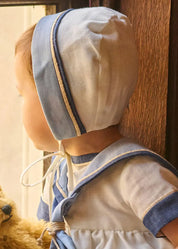 The Royal Mariner Bonnet in White (S-L) Bonnets from Pepa London
