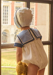 The Royal Mariner Bonnet in White (S-L) Bonnets from Pepa London