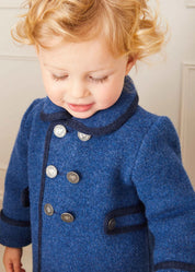 The Classic Blue Fair Isle Merino Wool Jumper Baby Boy Look Look  from Pepa London