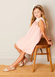 The Peach Trapeze Dress Girl Look Look from Pepa London