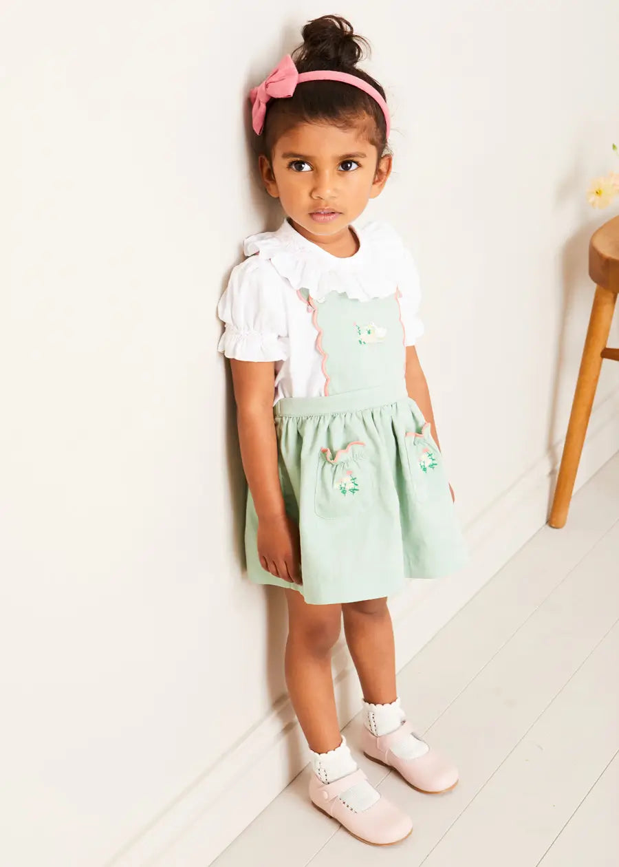 The Duck Embroidered Skirt Toddler Girl Look Look from Pepa London