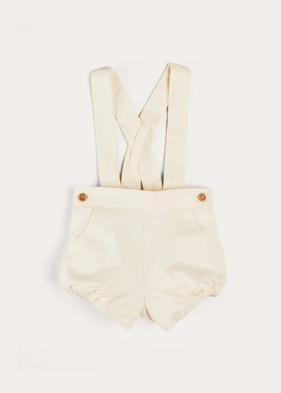 Plain Bloomers With Braces in White (6mths-2yrs)
