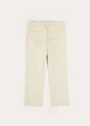 Plain Pocket Detail Trousers in White (4-10yrs) TROUSERS from Pepa London