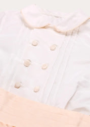 The Royal Silk Knickerbocker Three-Piece Set in Rose (2-6yrs) TWO PIECE SETS from Pepa London