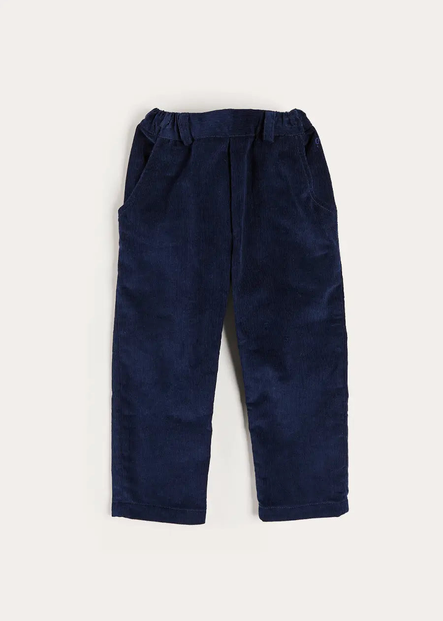 Corduroy Chino Trousers in Navy (18mths-5yrs) Trousers from Pepa London