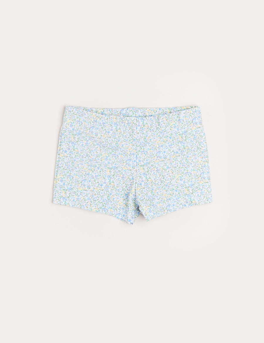 Floral Swim Shorts in Blue (12mths-6yrs) Swimwear from Pepa London