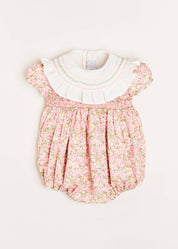 Eloise Floral Romper, Matching Albetta Dolly & Hair Bow Gift Sets from Pepa London