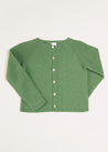 Plain Cardigan in Green (6mths-10yrs) Knitwear  from Pepa London