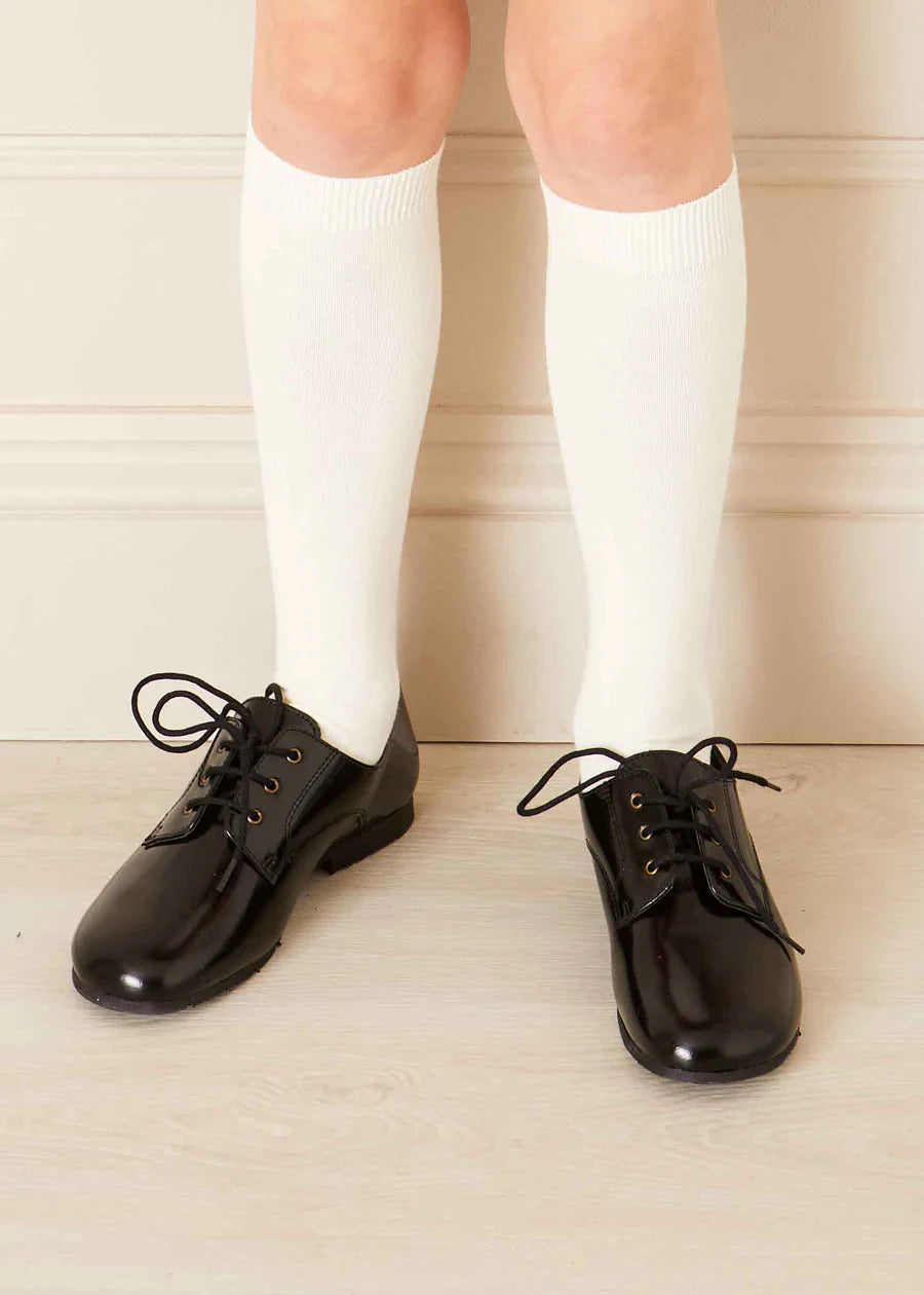 Pepa London Leather Lace-Up Black Shoes (20-35EU) Luxury Childrenswear Pepa London Leather Lace-Up Black Shoes (20-35EU) Luxury Childrenswear