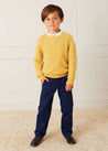 Pocket Detail Chino Trousers in Navy (4-10yrs) Trousers  from Pepa London