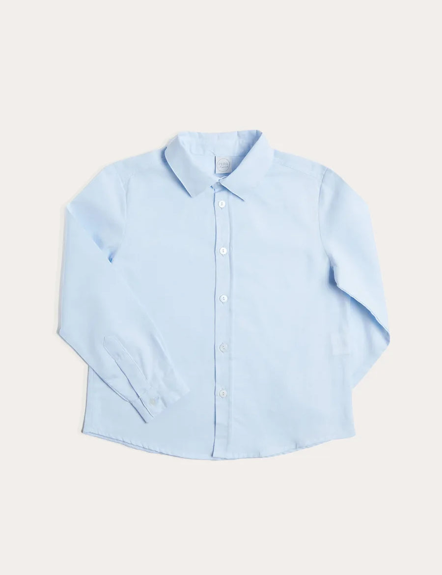 Classic Blue Cotton Oxford Shirt (4-10yrs) Shirts from Pepa London