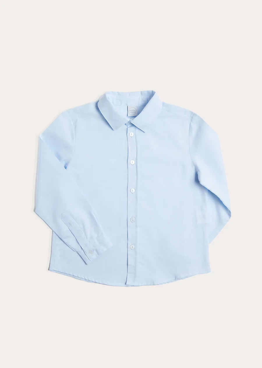 Classic Blue Cotton Oxford Shirt (4-10yrs) Shirts from Pepa London