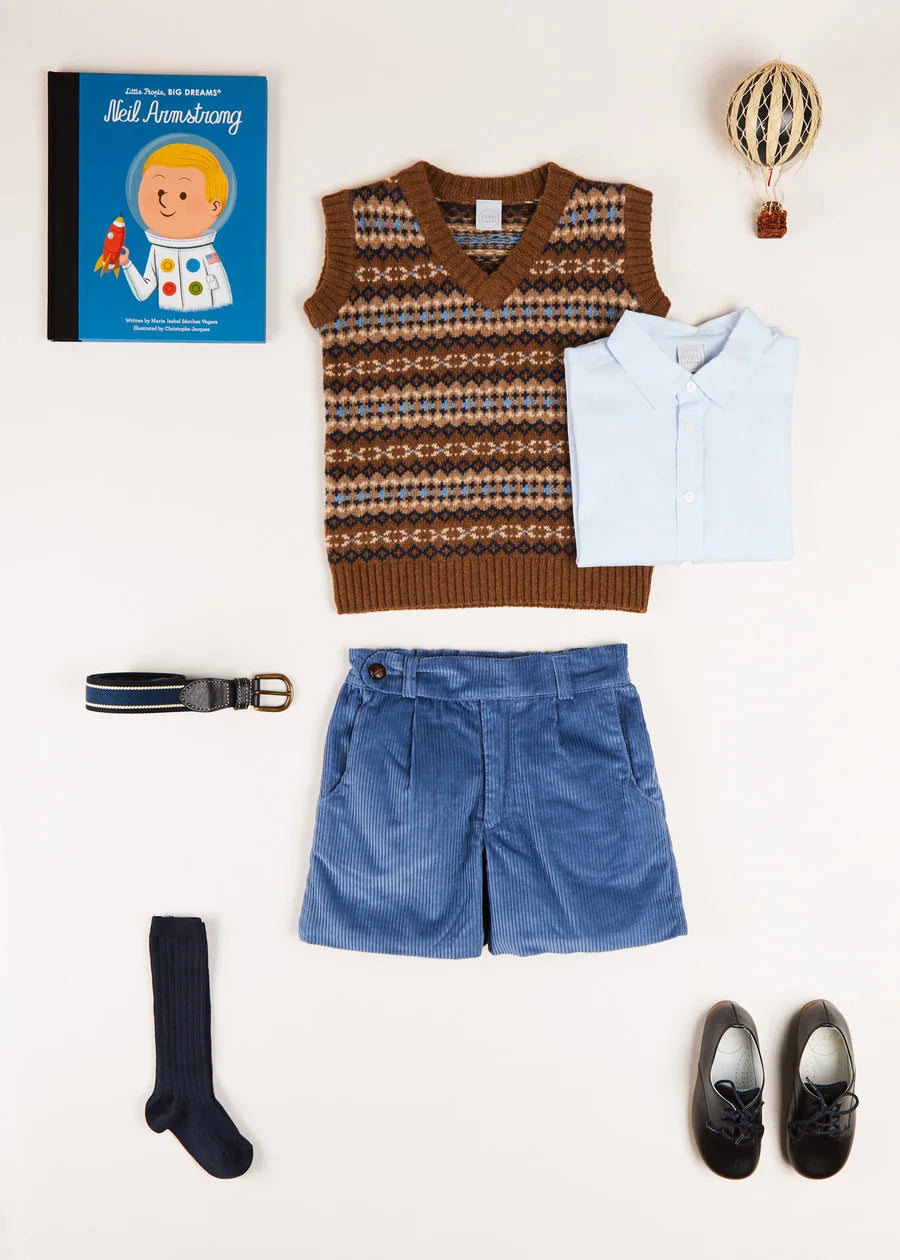The Fair Isle Knitted Vest Boy Look Look  from Pepa London