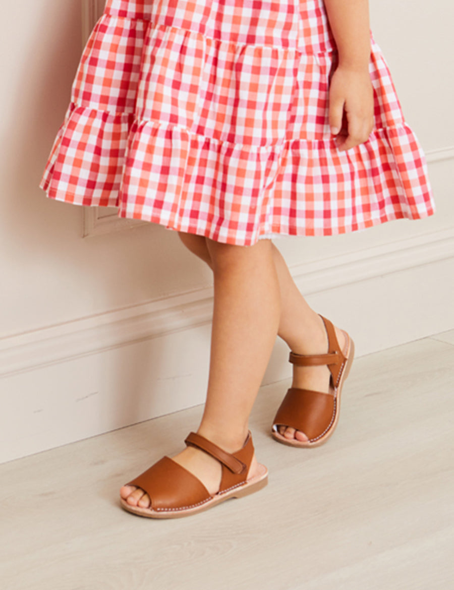 Open Toe Leather Sandals in Brown (17-30EU) Shoes from Pepa London