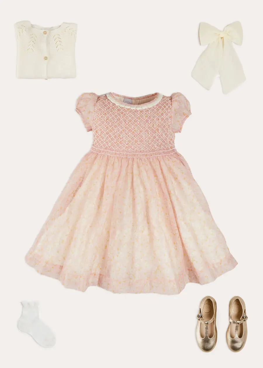 The Pink Constance Dress Girl Look Look from Pepa London