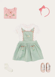 The Duck Embroidered Skirt Toddler Girl Look Look from Pepa London