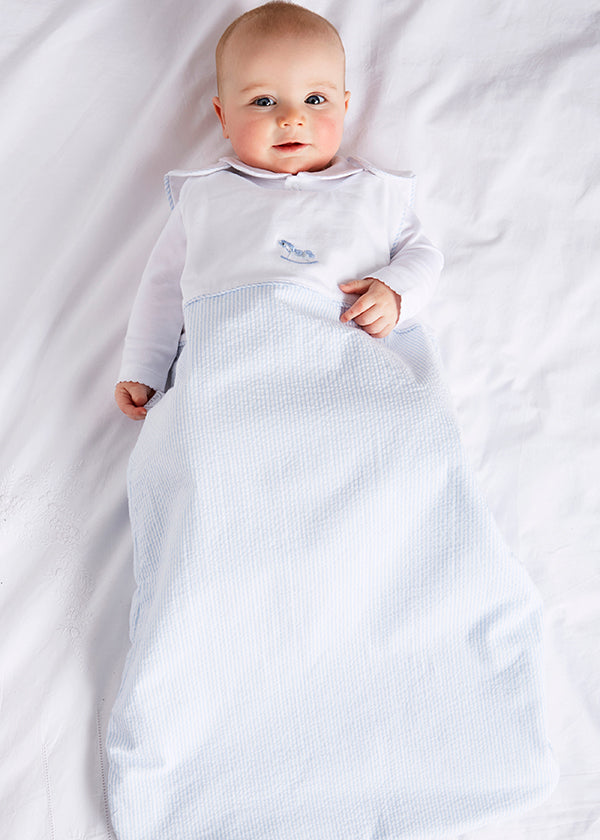 Blue Sleeping Bag with Rocking Horse Detail Accessories from Pepa London