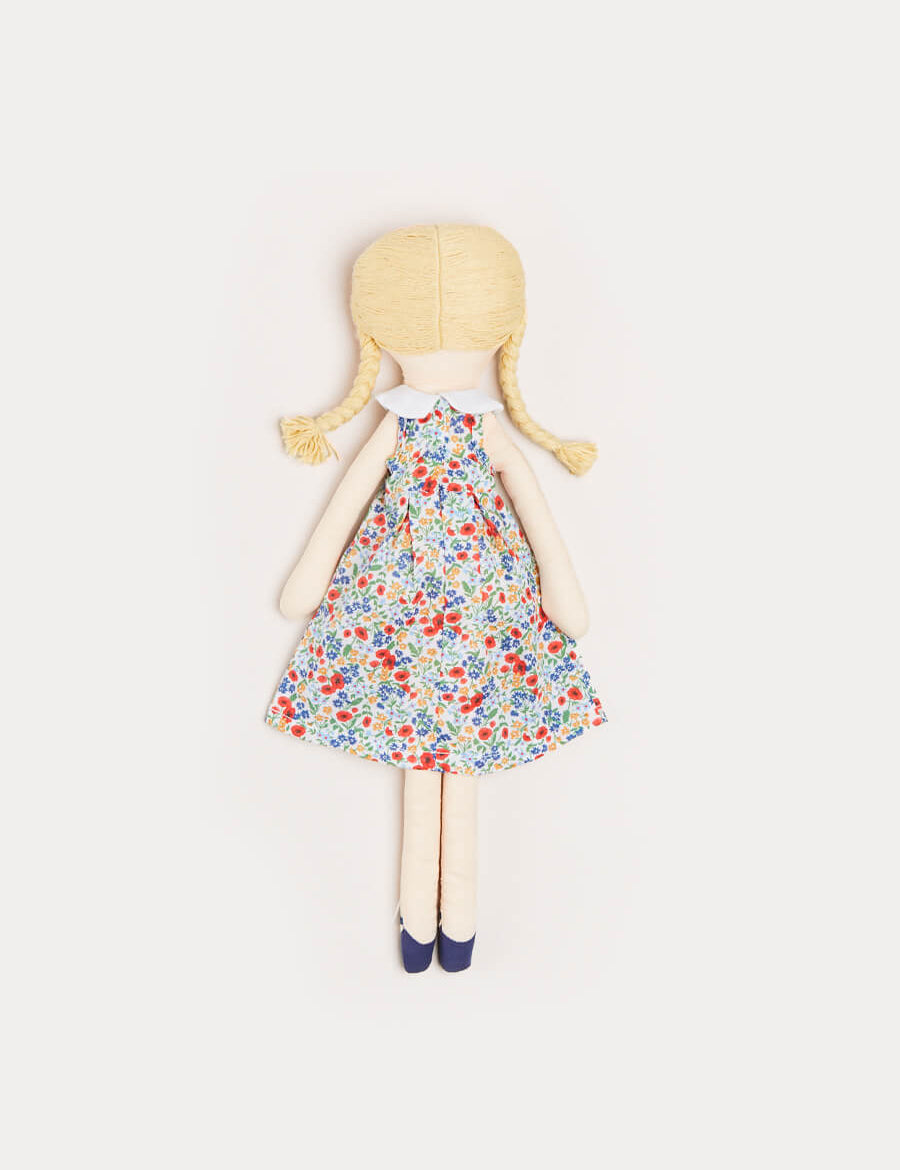Poppy Floral Print Dress Albetta Dolly in Red Toys from Pepa London