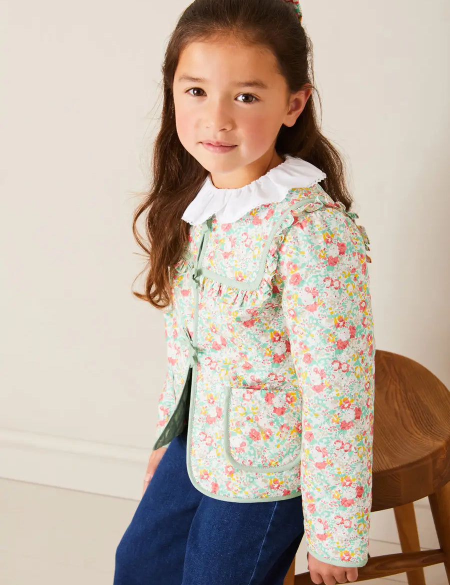 Piculina Trim Top in White (2-10yrs) Tops & Bodysuits from Pepa London
