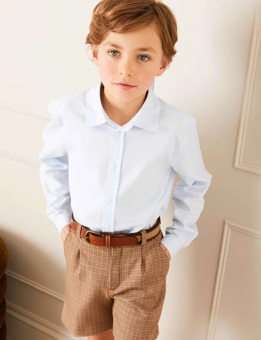 Classic Blue Cotton Oxford Shirt (4-10yrs) Shirts from Pepa London
