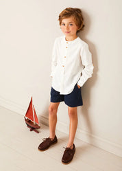 Classic Smart Shorts in Navy (4-10yrs) Shorts from Pepa London