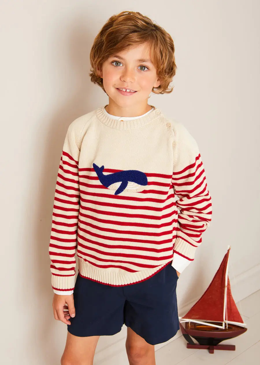 Classic Smart Shorts in Navy (4-10yrs) Shorts from Pepa London