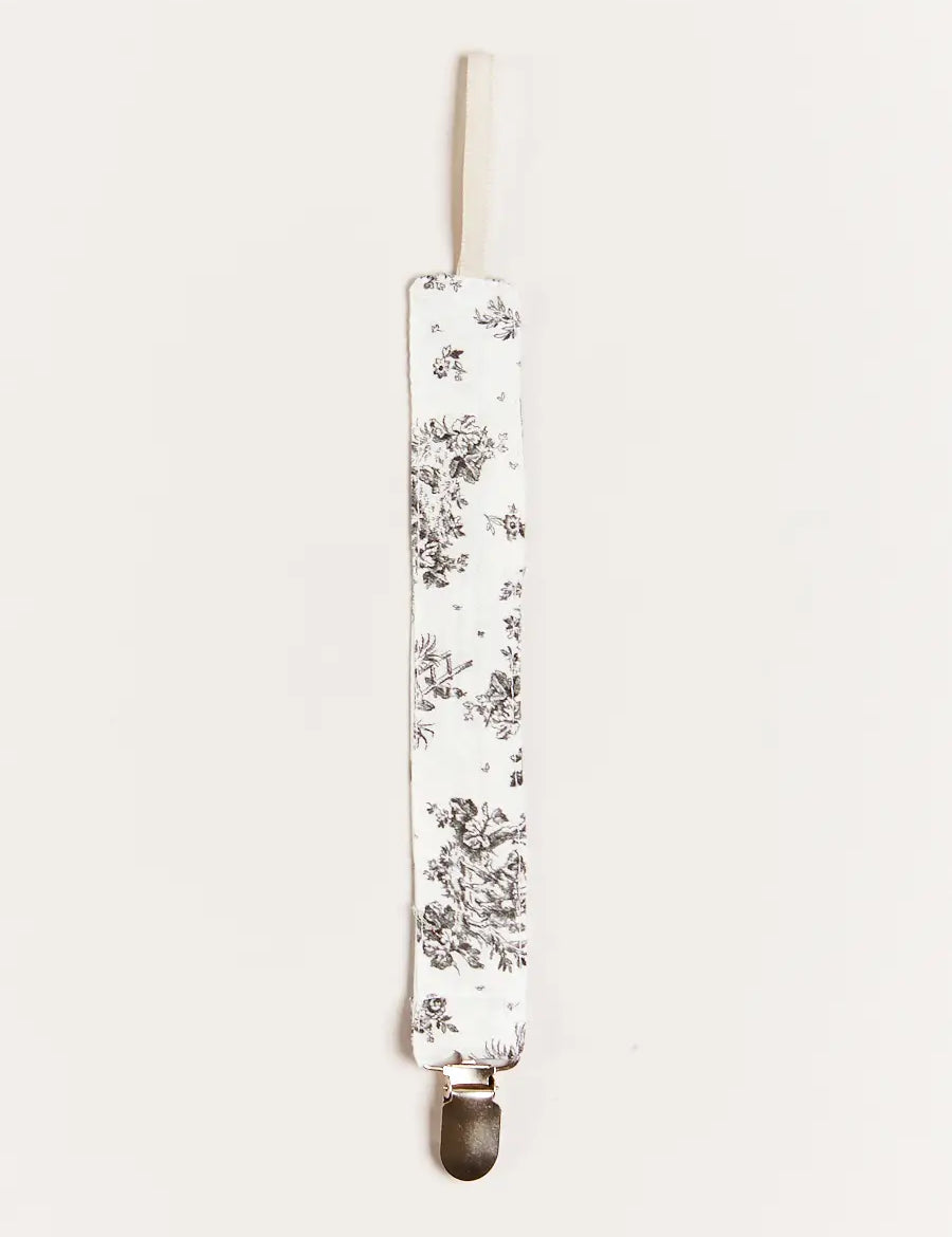 Audrey Toile Dummy Clip in Black Accessories from Pepa London