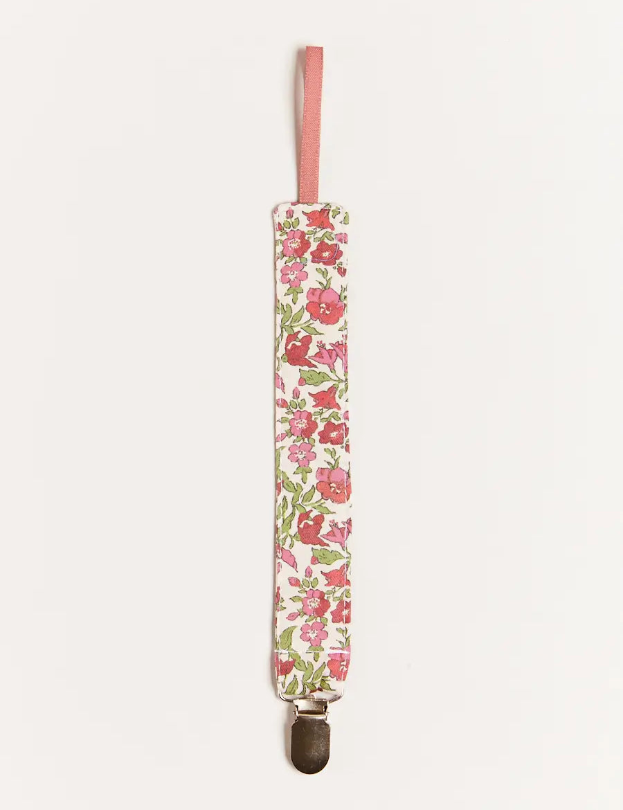 Daphne Floral Dummy Clip in Raspberry Accessories from Pepa London