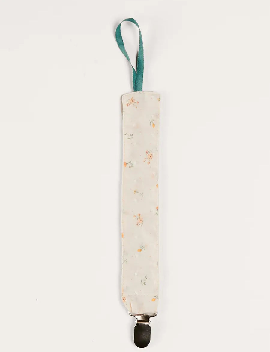 Esme Floral Dummy Clip in White ACCESSORIES from Pepa London