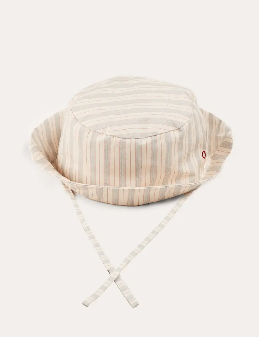 Brompton Striped Sun Hat in Beige (XS-M) ACCESSORIES from Pepa London