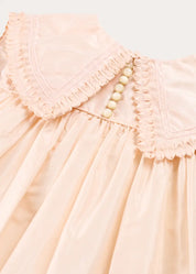 The Royal Silk Dress in Rose (4-10yrs) Dresses from Pepa London