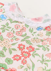 The Royal Floral Dress with Bloomers in Cream Made with Liberty Fabric (6mths-3yrs) Dresses from Pepa London