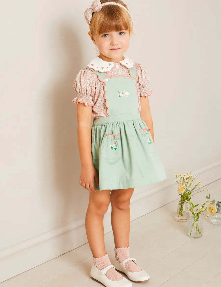 Mabel Floral Hairband in Coral HAIR ACCESSORIES from Pepa London