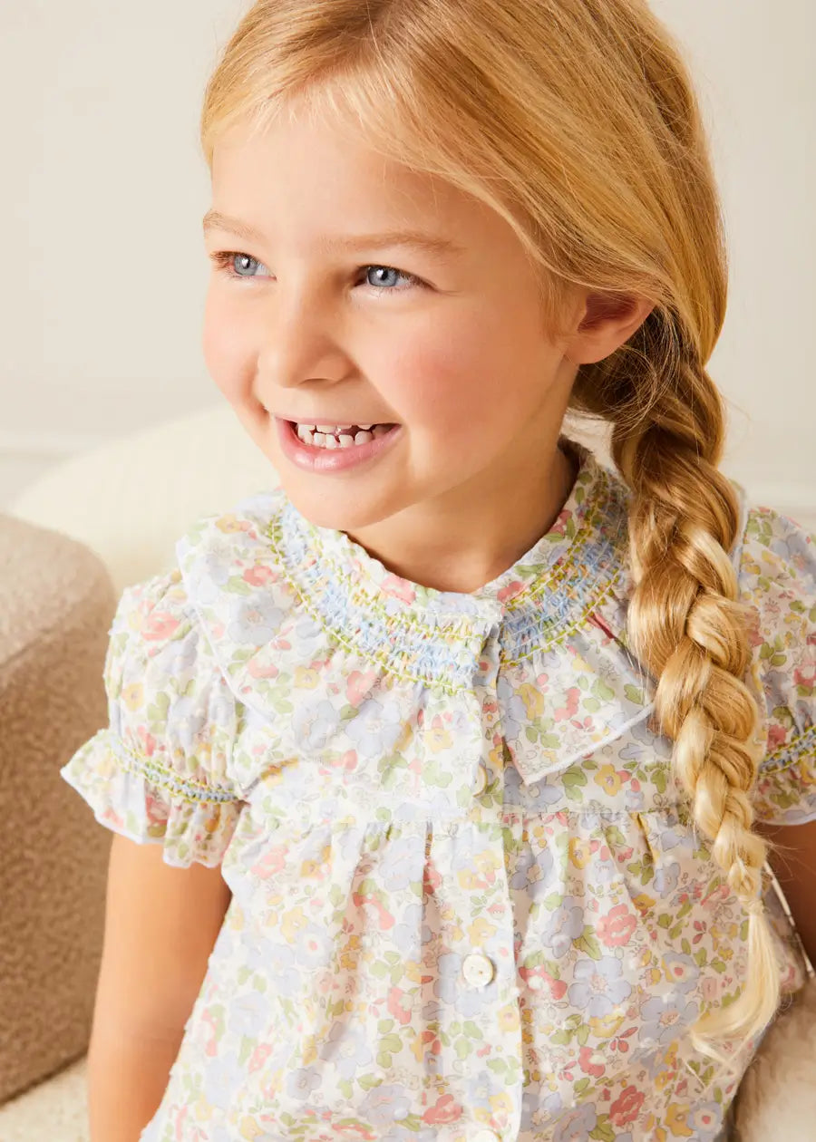 The Clara Short Sleeve Pyjamas Toddler Girl Look Look from Pepa London