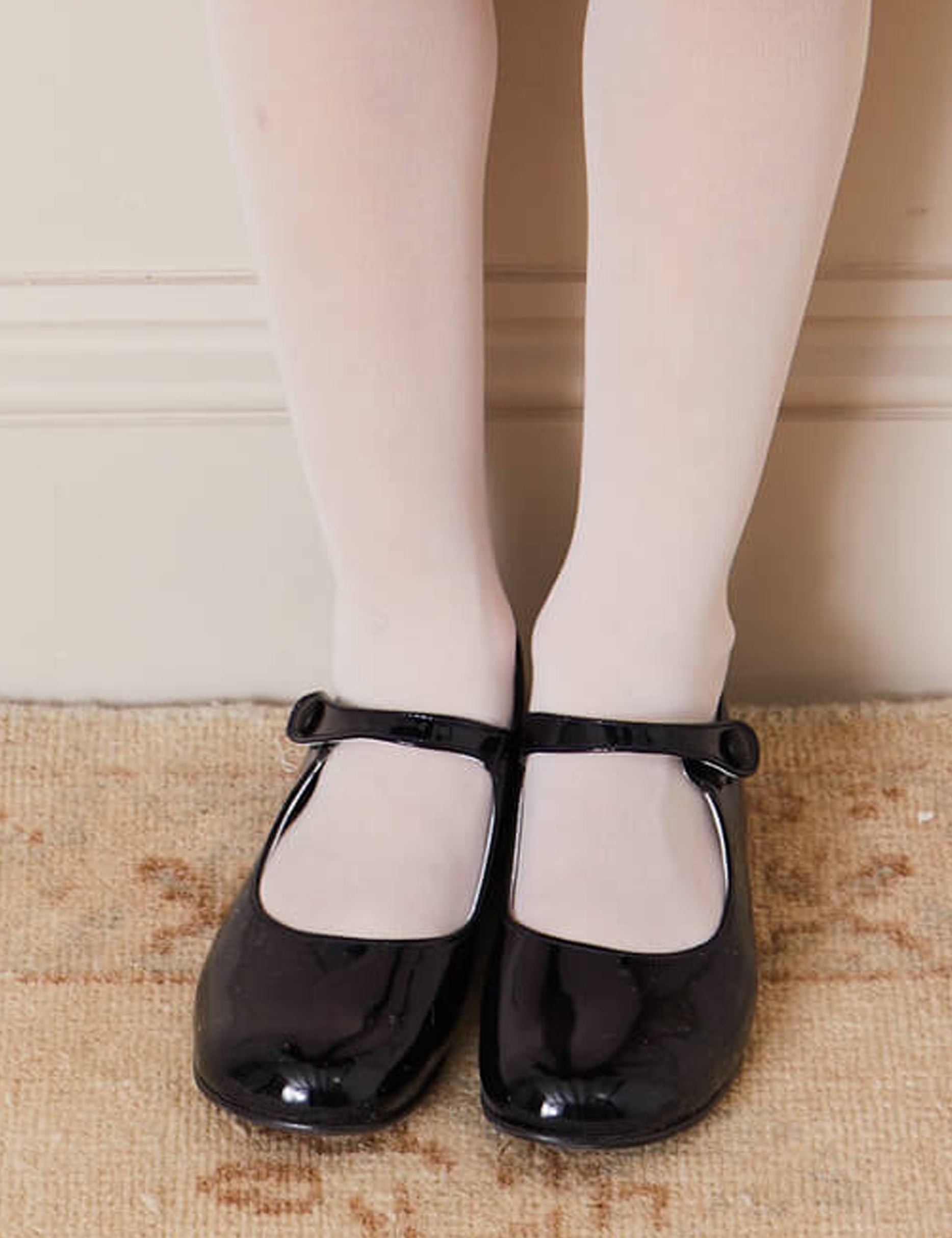 Patent Leather Mary Jane Shoes in Navy (25-34EU) Shoes from Pepa London