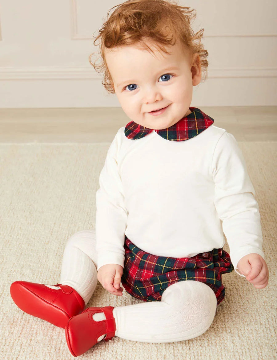 Belgravia Tartan Bloomers in Red (3mths-2yrs) Bloomers from Pepa London
