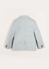 Plain Light Linen Blazer in Blue (4-10yrs) Coats  from Pepa London