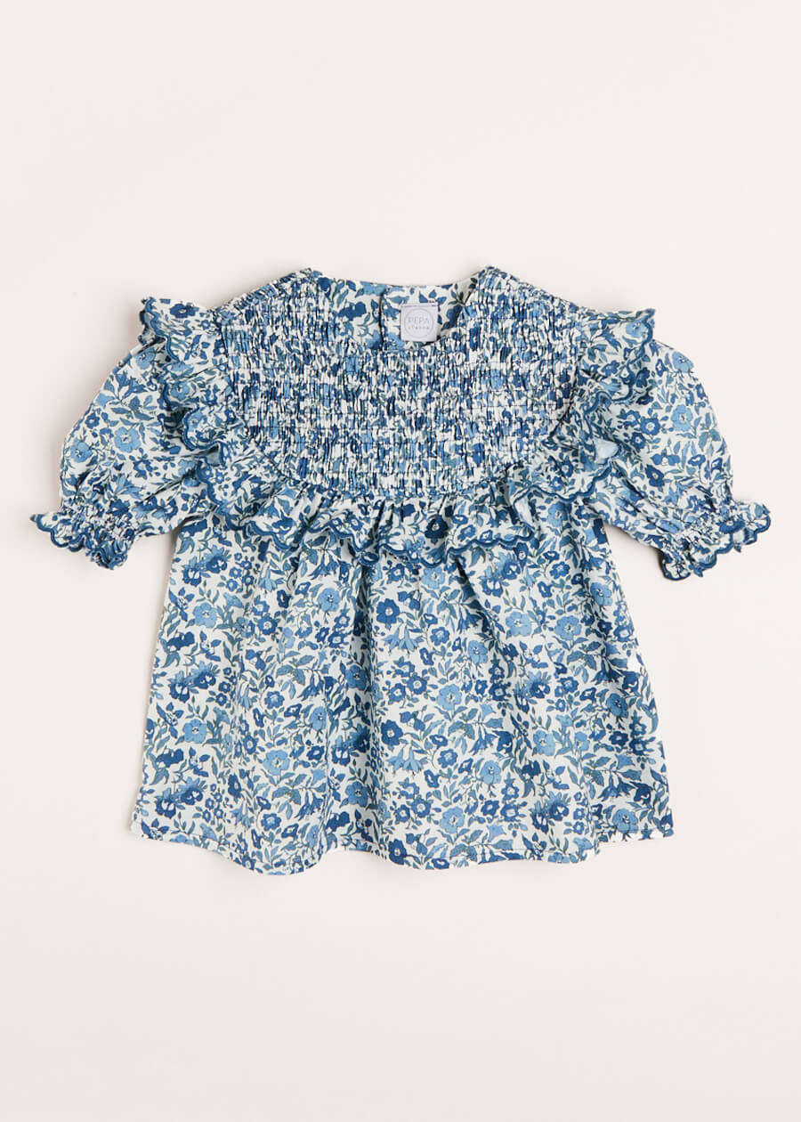 Daphne Floral Top, Shorts, Matching Albetta Dolly & Hair Bow Gift Sets from Pepa London