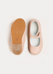 Leather Mary Jane Shoes in Pink (24-34EU) Shoes  from Pepa London
