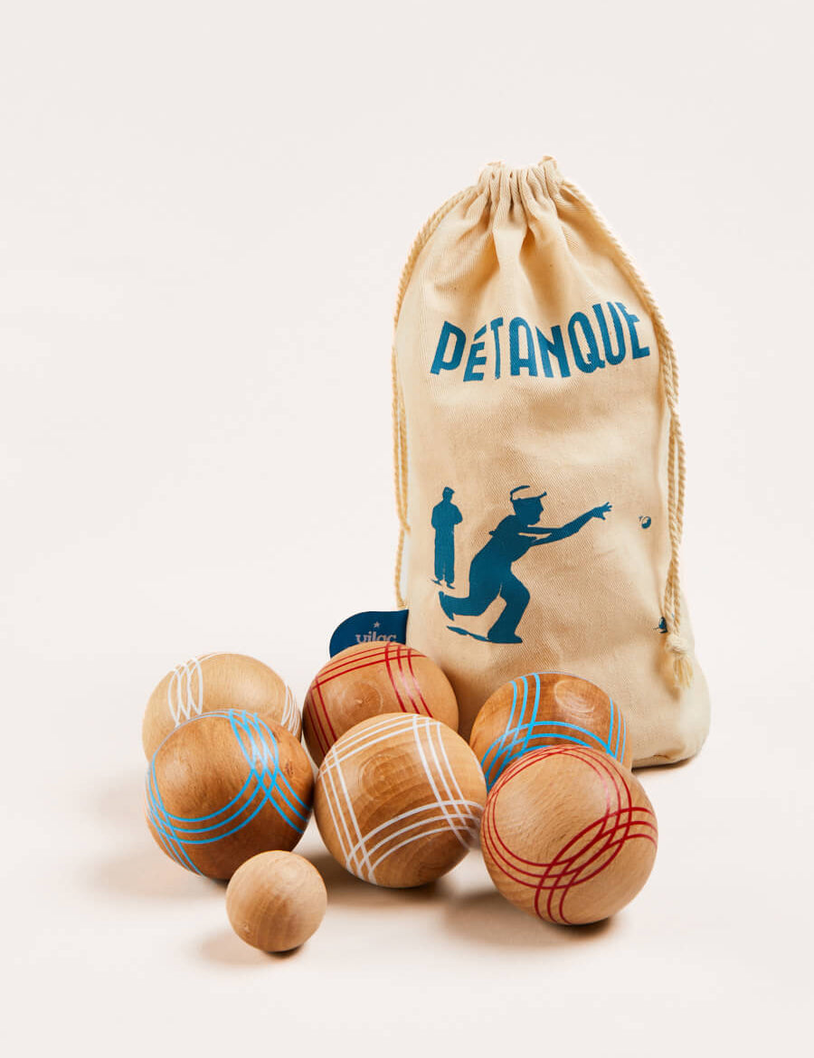 Wooden Boules Set in Beige Toys from Pepa London