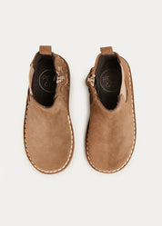 Suede Ankle Boots in Brown (24-34EU) Shoes  from Pepa London
