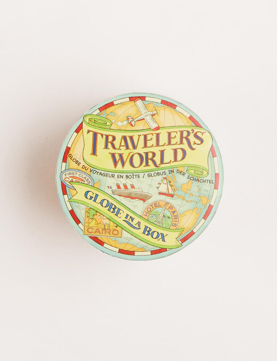 Traveller's World Globe in Box in Blue TOYS from Pepa London