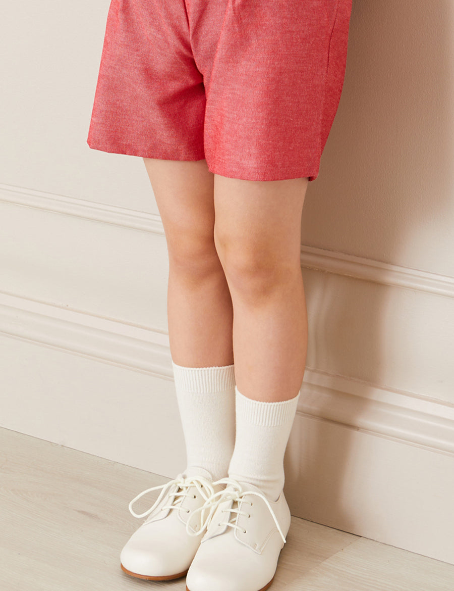 Boy's Ivory leather celebration shoes (20-34EU) Shoes from Pepa London