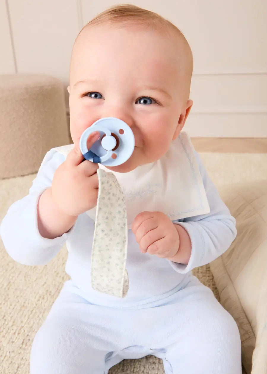 Betsy Floral Dummy Clip Dummy Clip in Baby Blue (OS) Accessories from Pepa London