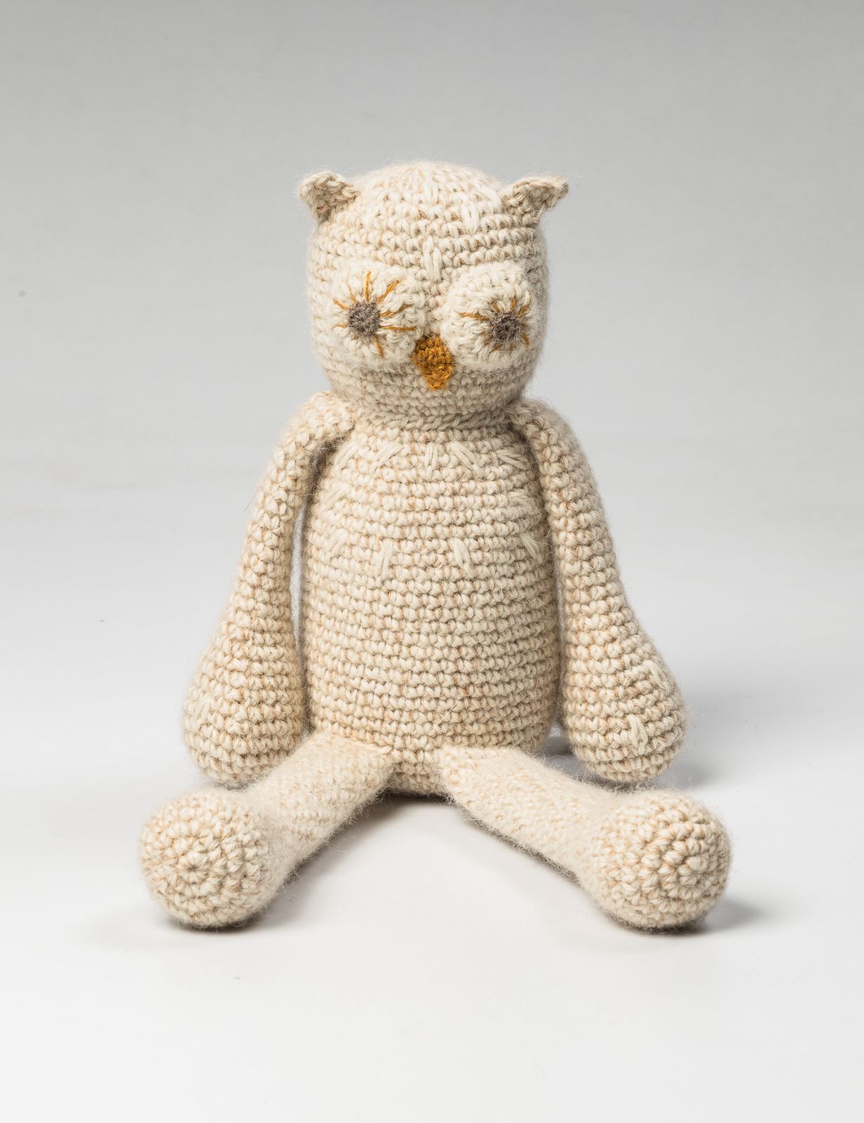 Owl Animal Toy in Beige TOYS from Pepa London