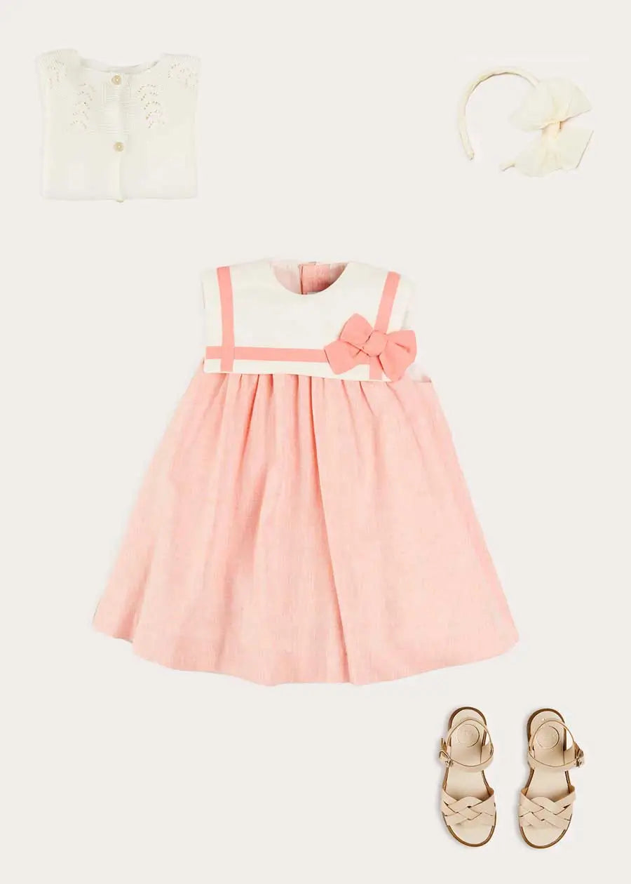 The Peach Trapeze Dress Girl Look Look from Pepa London